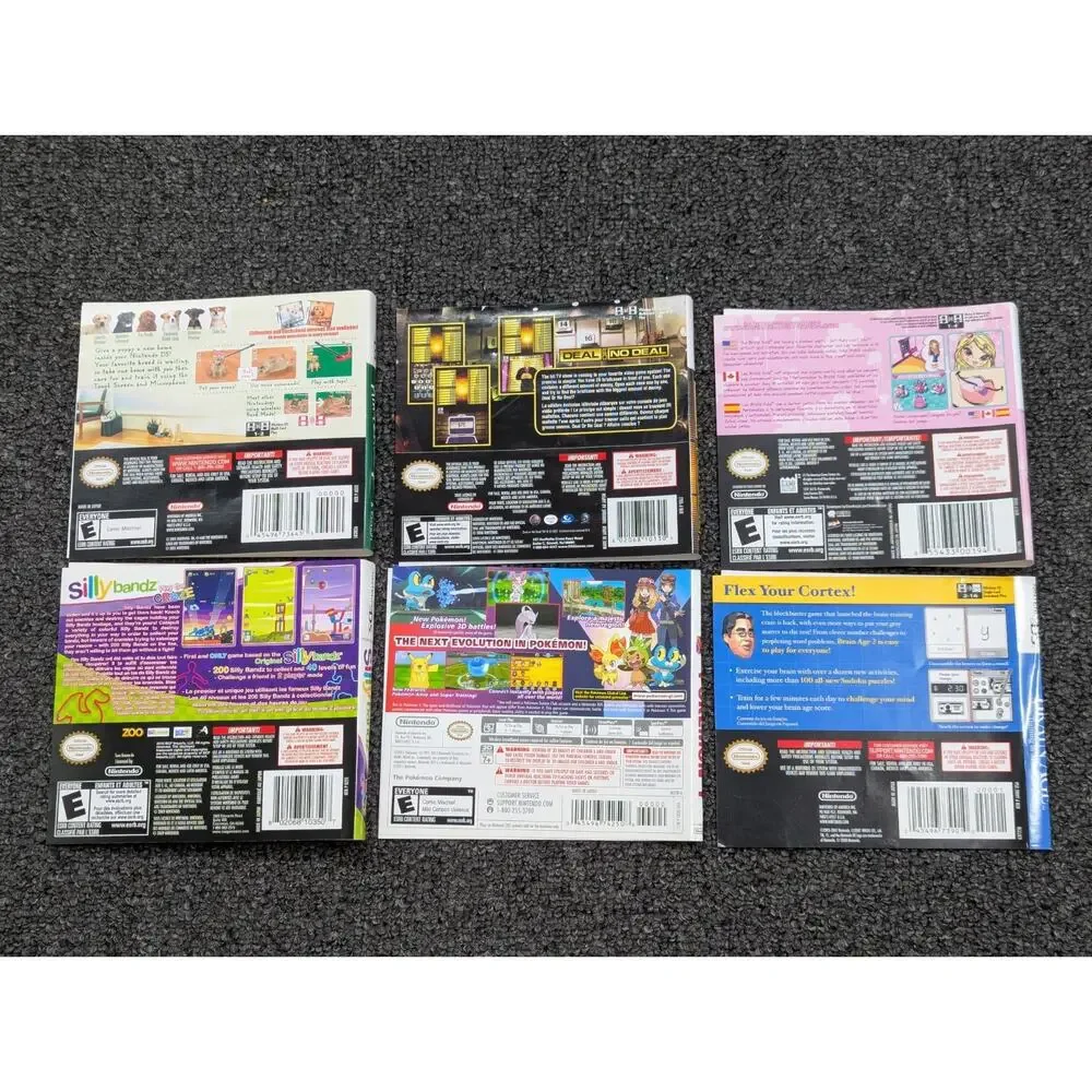 Authentic Nintendo GameCube DS Switch Game Manuals Cover Case Artwork Insert Lot